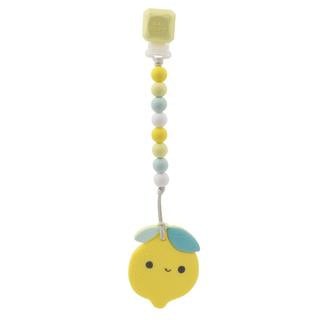 Loulou Lollipop Lemon Silicone Teether/Clip Set
