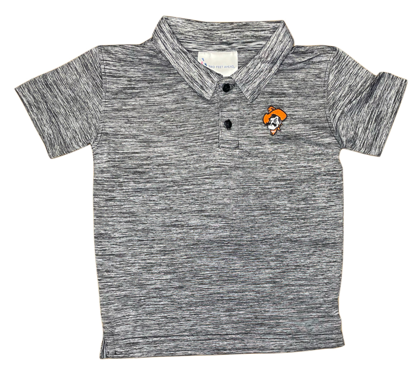 Two Feet Ahead Short Sleeve Space Dye Polo Shirt