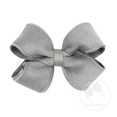 Wee Ones Small Corduroy Overlay Bow