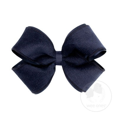 Wee Ones Small King Corduroy Overlay Bow