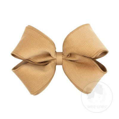 Wee Ones Small King Corduroy Overlay Bow