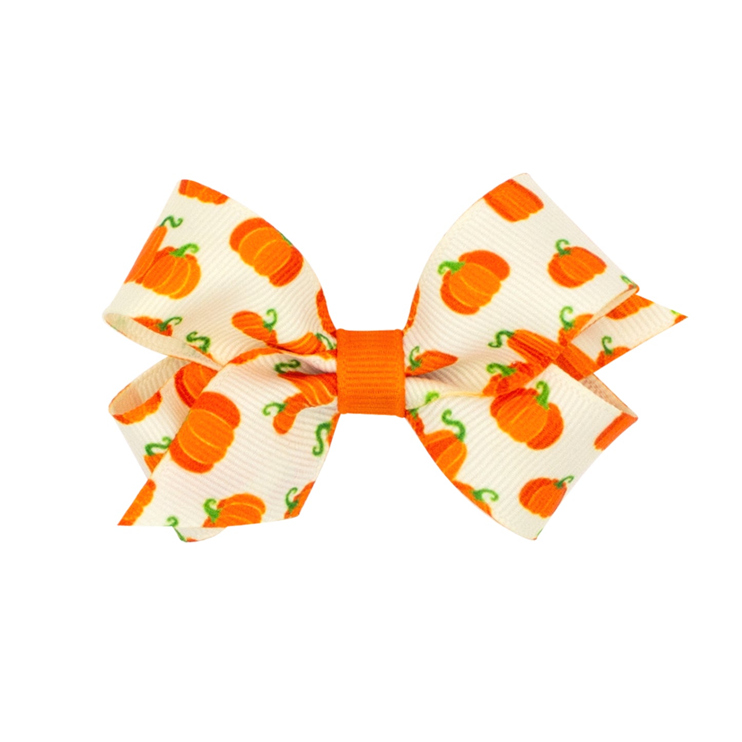 Mini Harvest-Themed Print Grosgrain Bow