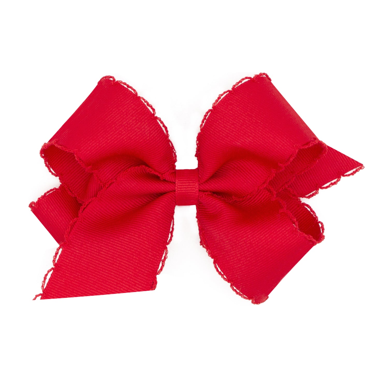 Medium Grosgrain Bow with Matching Moonstitch Edge