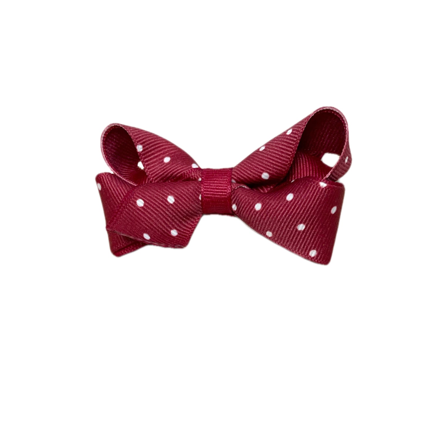 Mini Dot Print Grosgrain Hair Bow