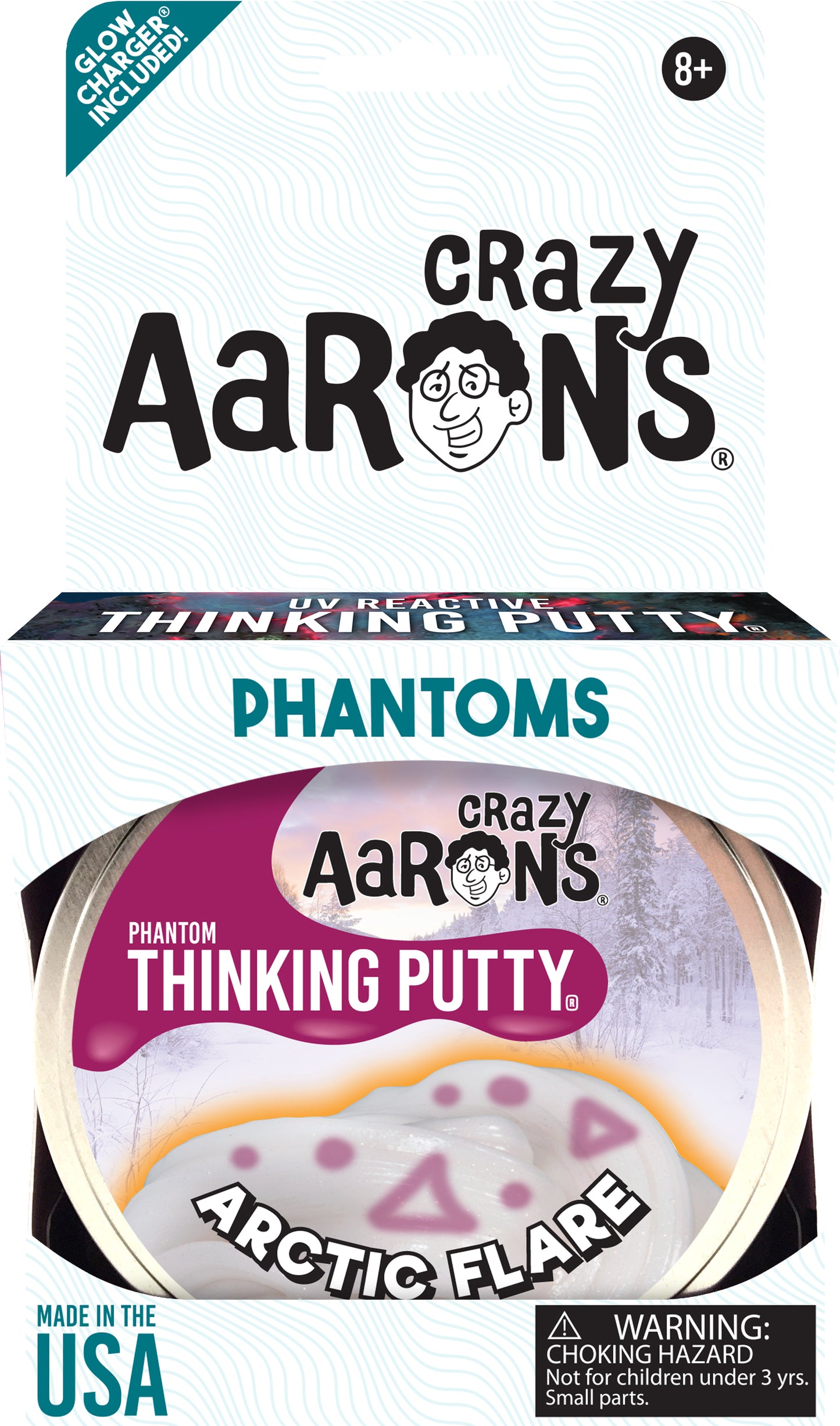 Crazy Aaron's Phantom Thinking Putty - Arctic Flare