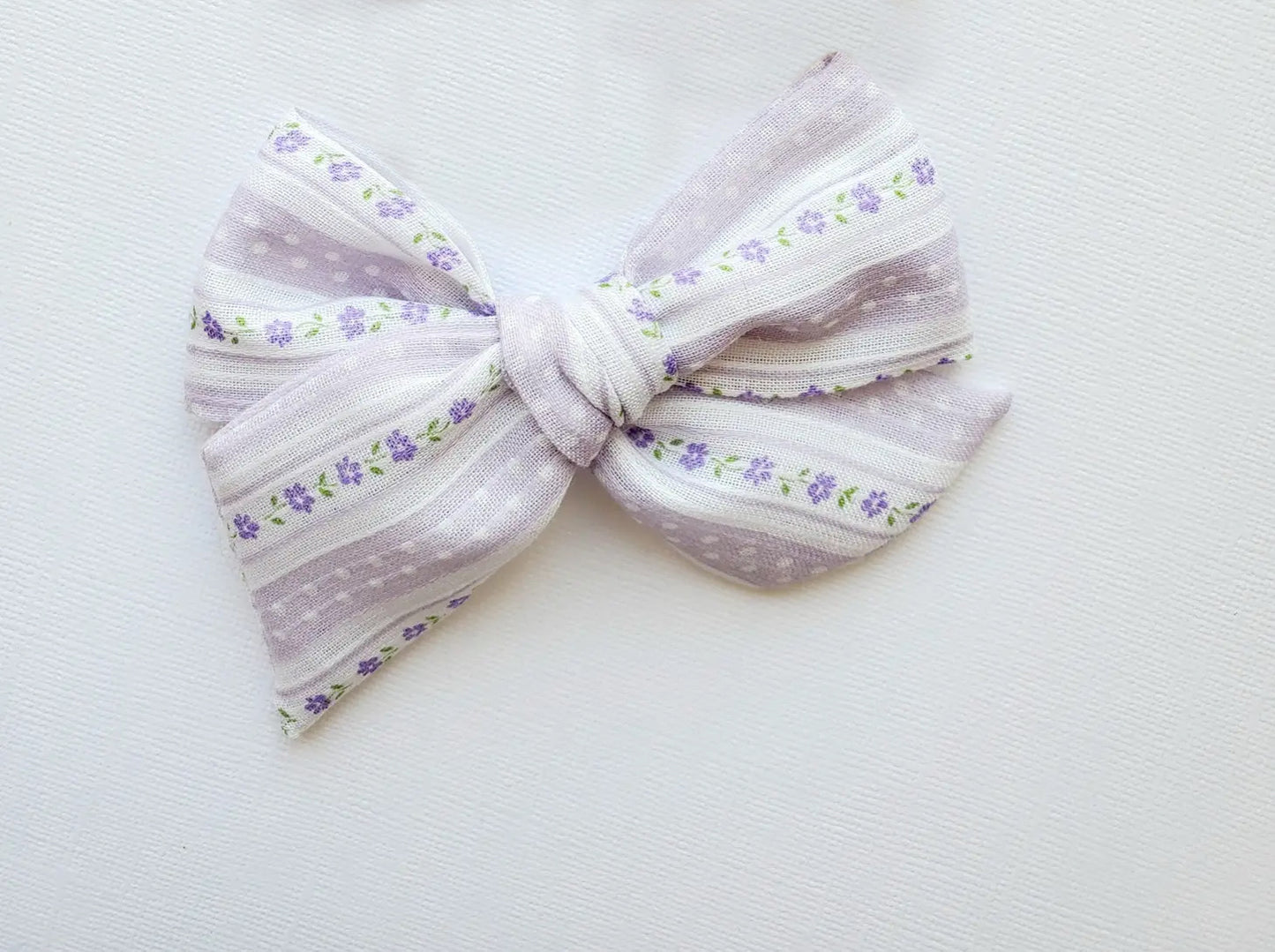 Clara Floral Large Pinwheel Bow