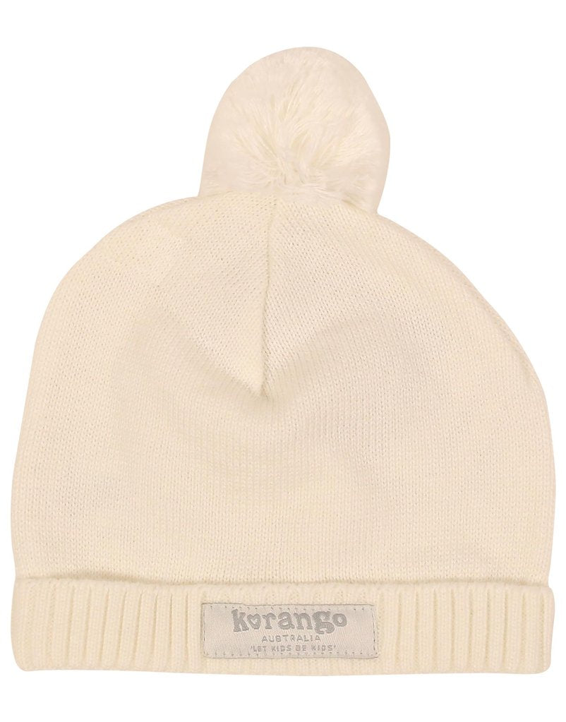 Korango Knit Beanie - White