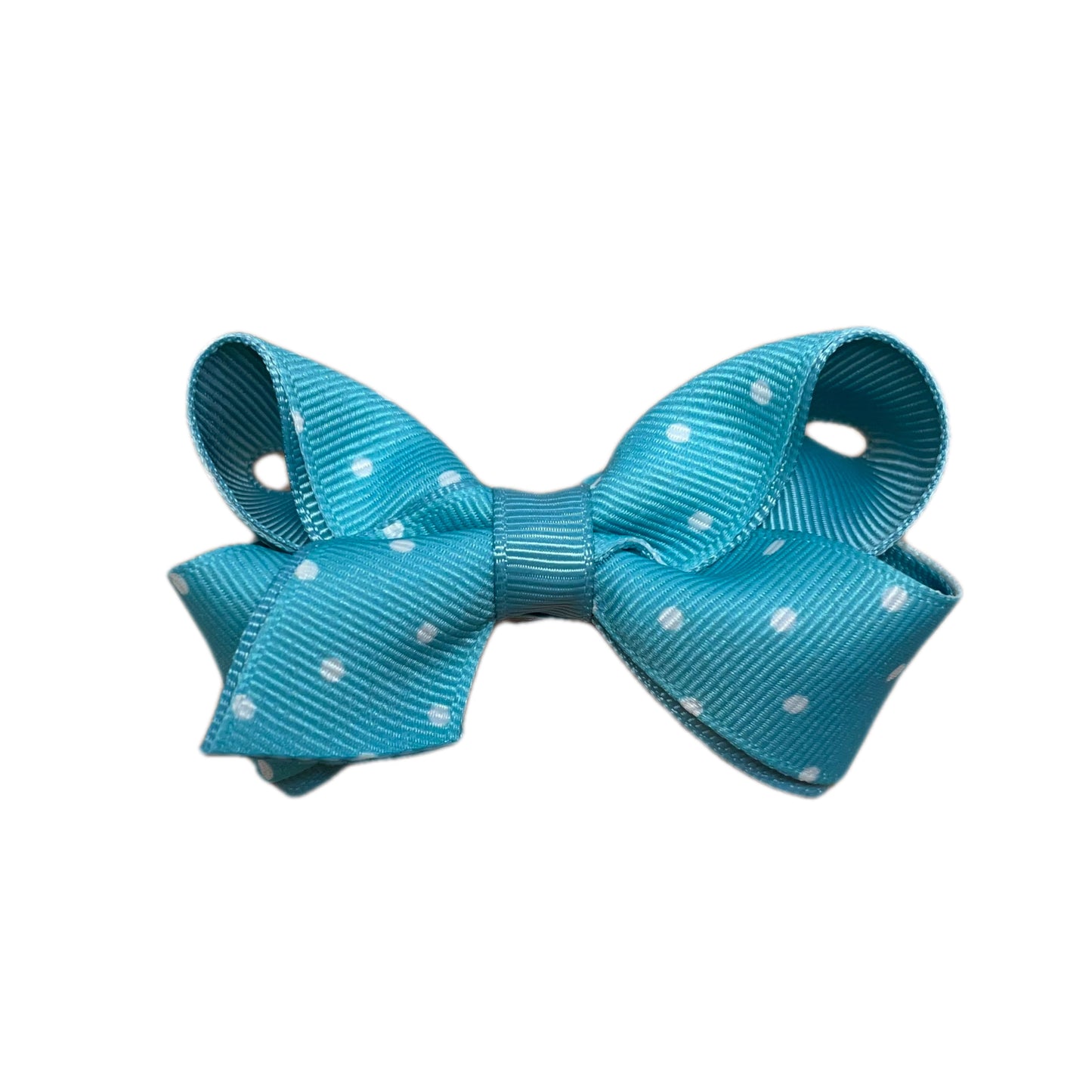 Mini Dot Print Grosgrain Hair Bow