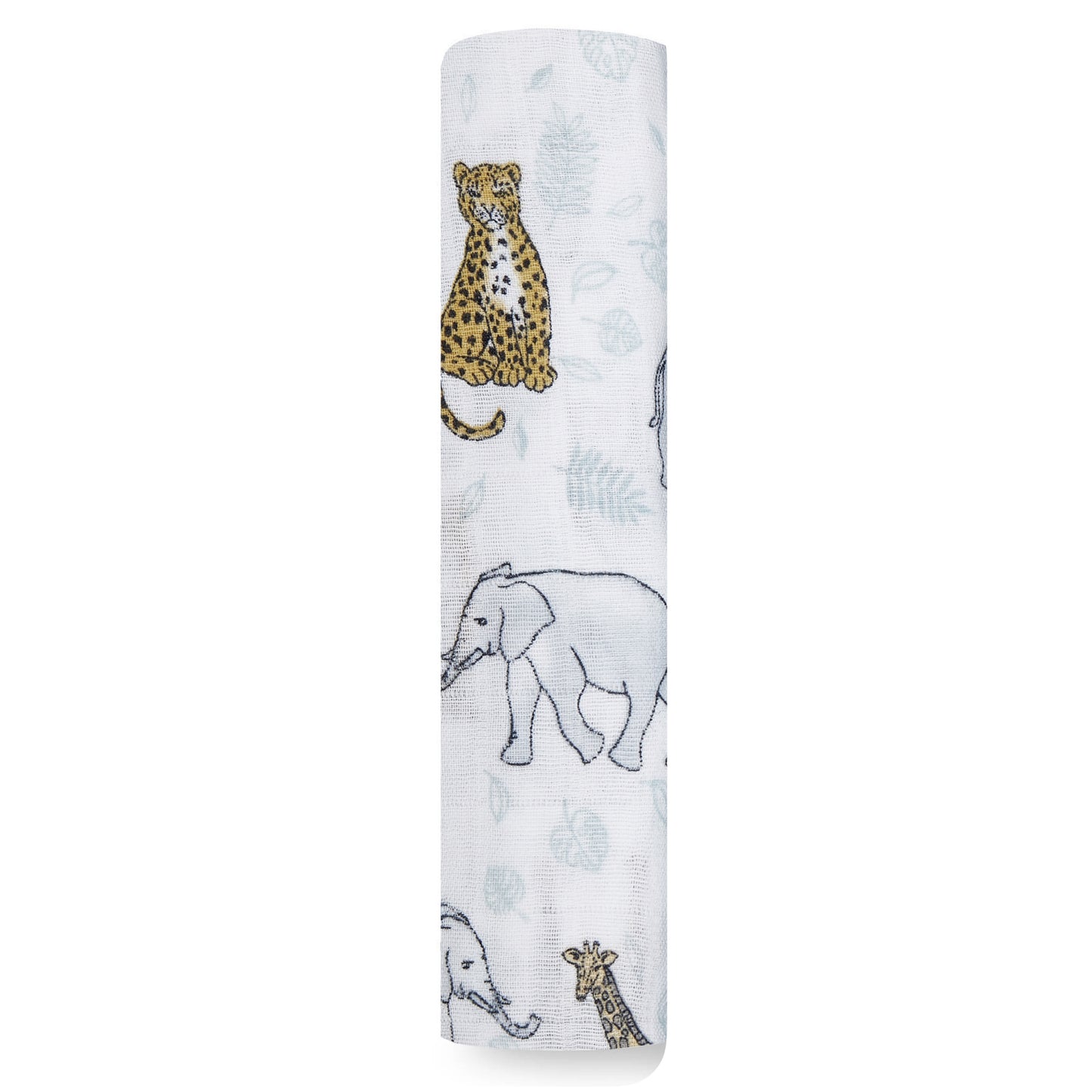 Jungle Cotton Muslin Swaddle Blanket - Single