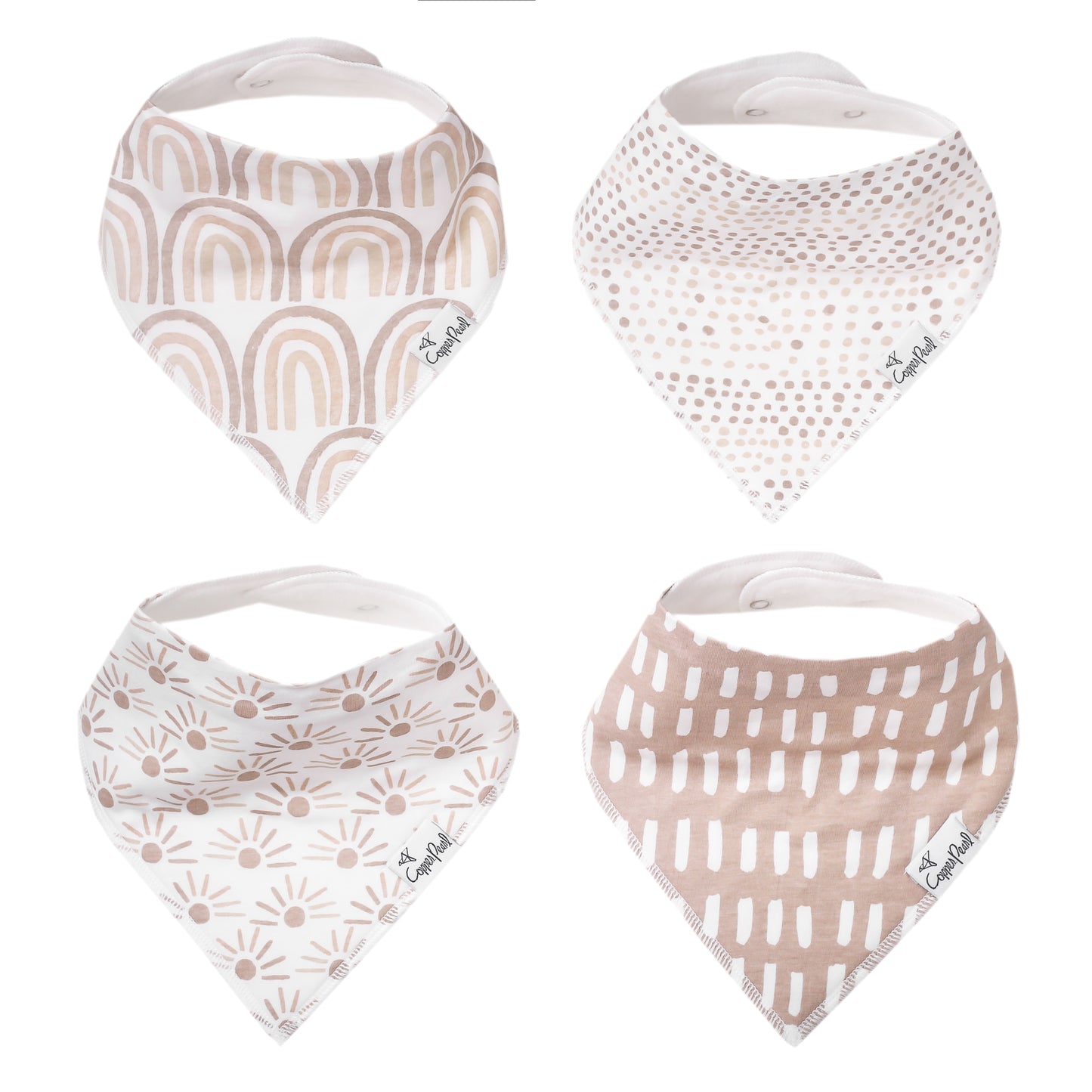 Copper Pearl Single Bandana Bibs - Bliss