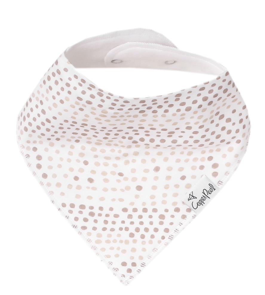 Copper Pearl Single Bandana Bibs - Bliss
