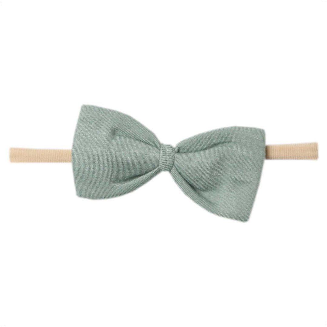 Copper Pearl Nylon Bowtie Headband - Briar