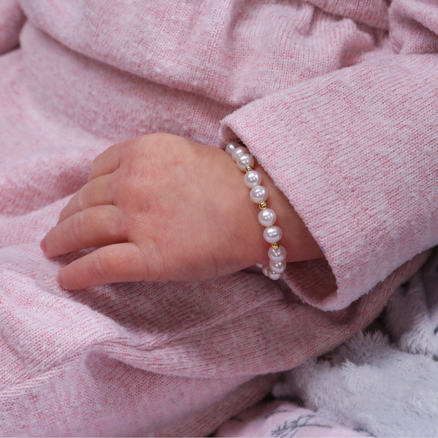 Brynn - 14K Gold Plated Pearl Bracelet