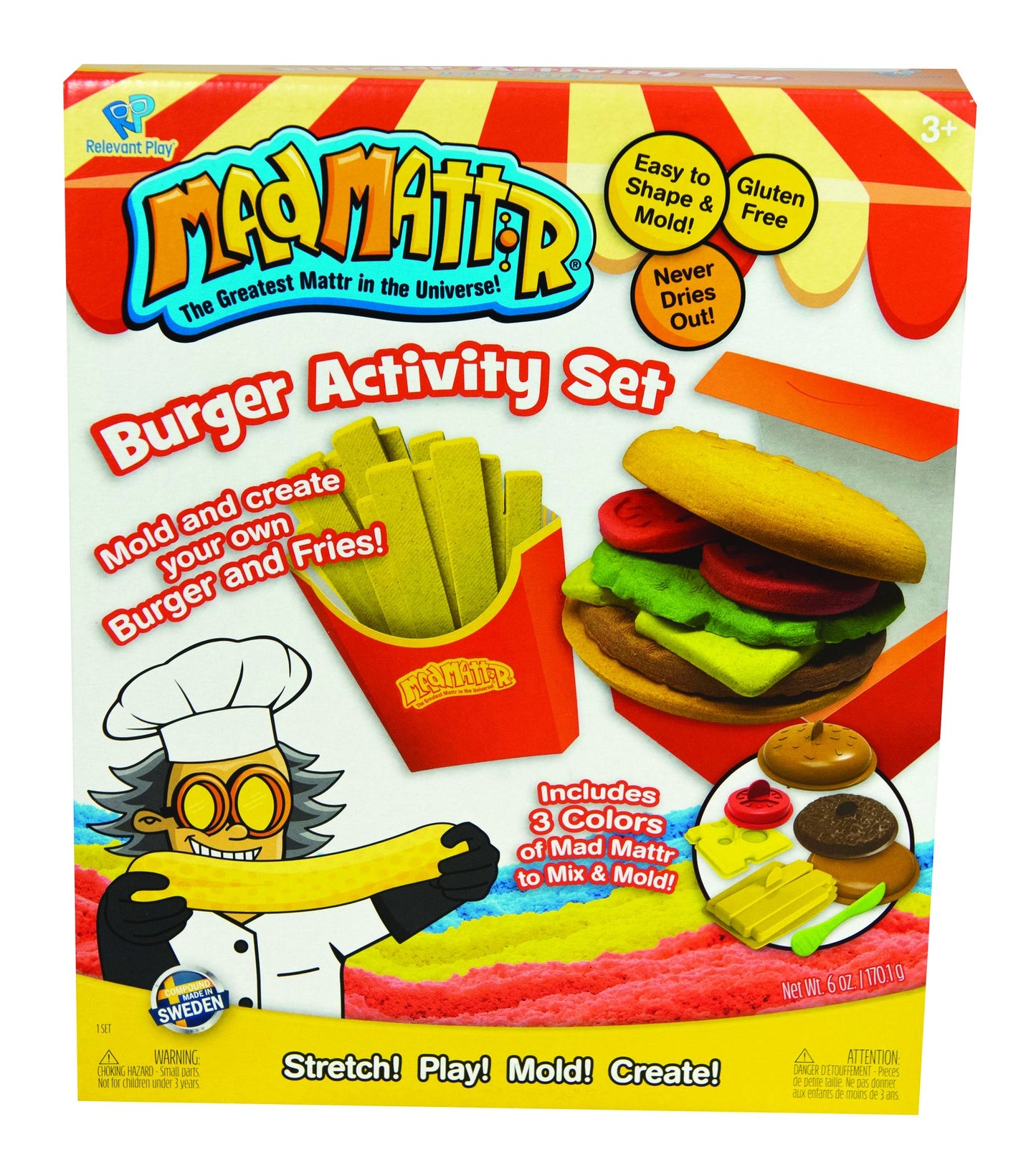 Mad Mattr Burger Activity Set
