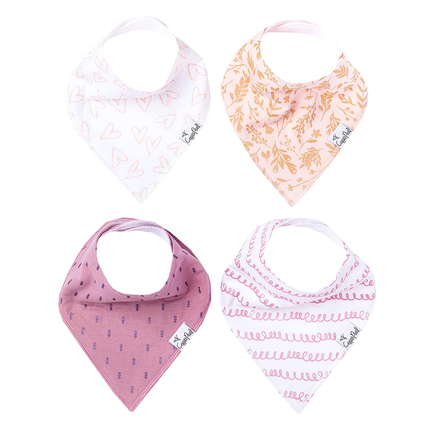 Copper Pearl Single Bandana Bibs - Lola