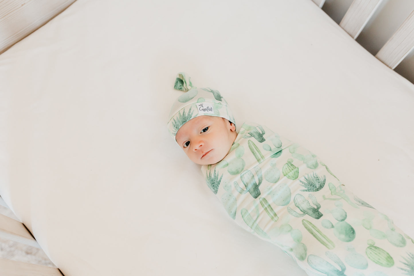 Copper Pearl Knit Swaddle Blanket - Desert