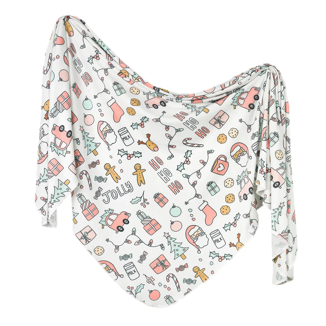 Copper Pearl Knit Swaddle Blanket - Cindy
