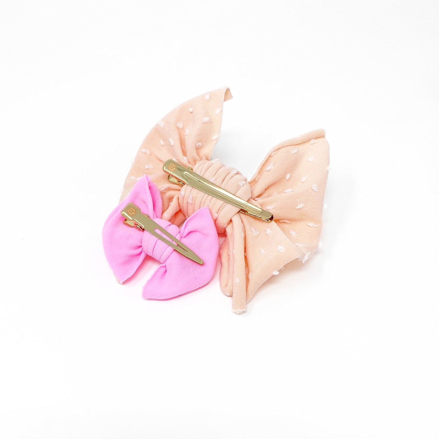2pk Baby FAB Clips - Neon Orange Pop
