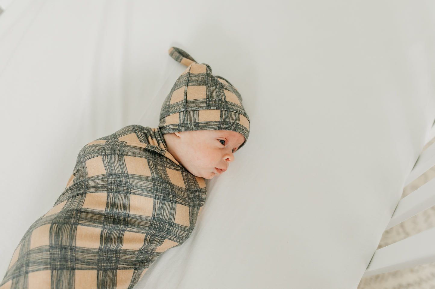 Copper Pearl Top Knot Hat 0-4mo - Billy