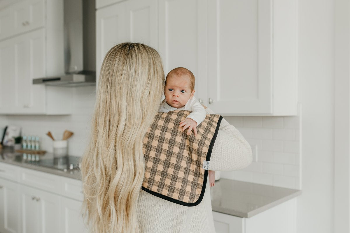 Copper Pearl Single Burp Cloth - Jo