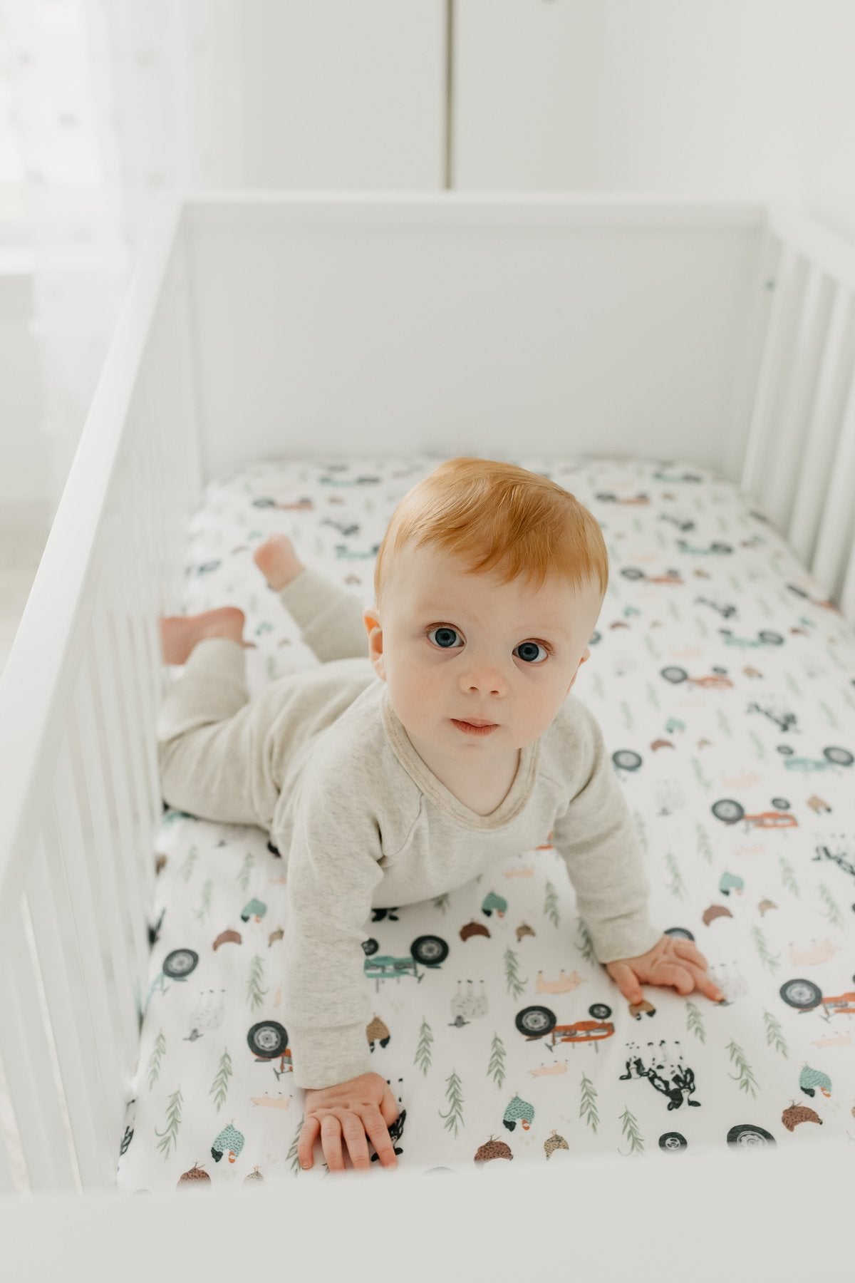 Copper Pearl Crib Sheet - Jo