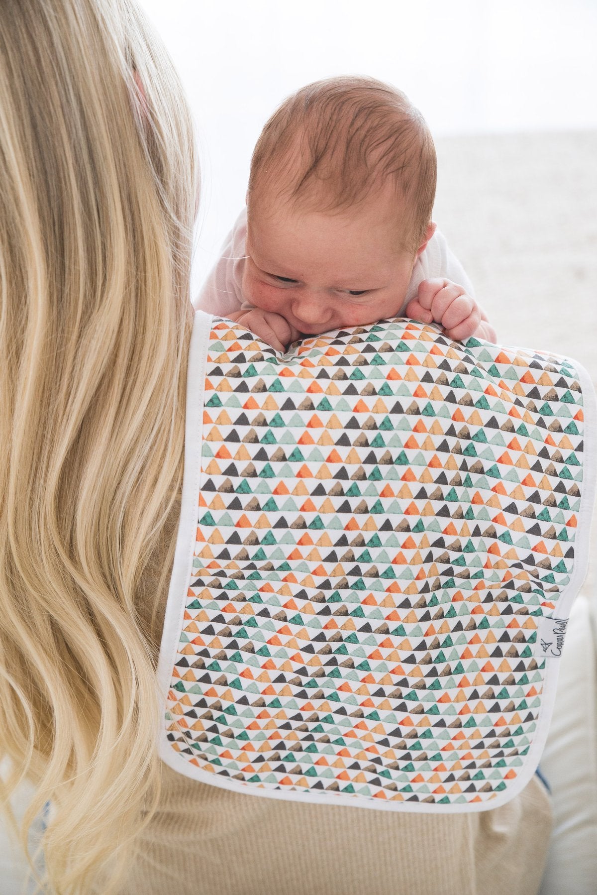 Copper Pearl Single Burp Cloth - Bison