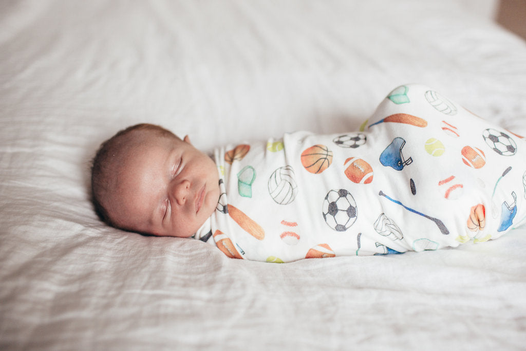Copper Pearl Knit Swaddle Blanket - Varsity