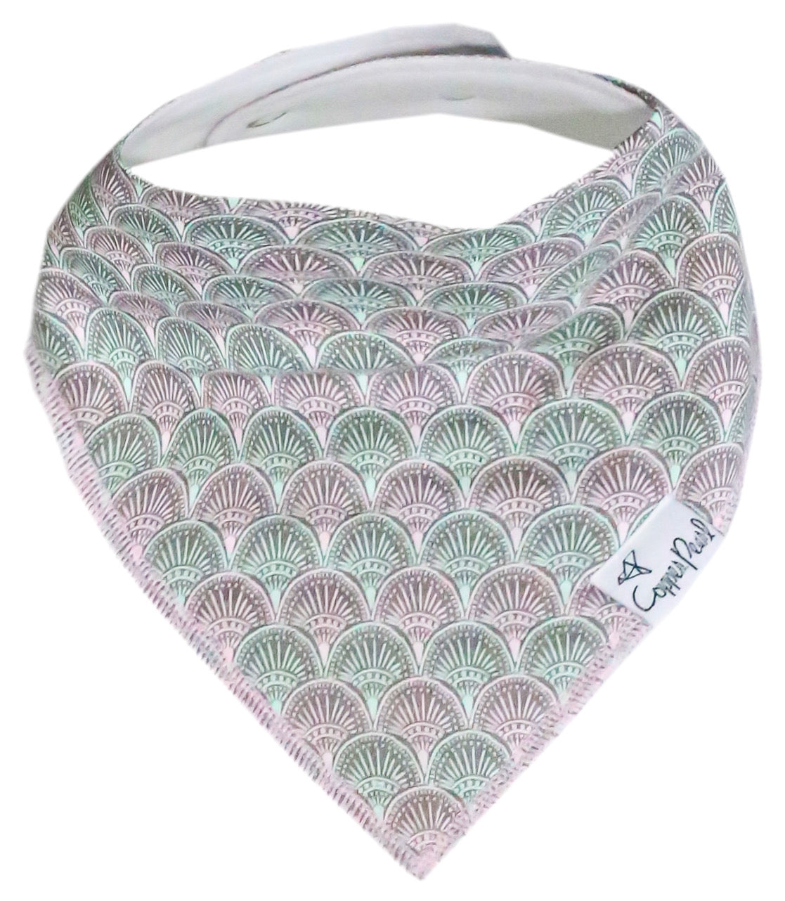 Copper Pearl Single Bandana Bibs - Coral