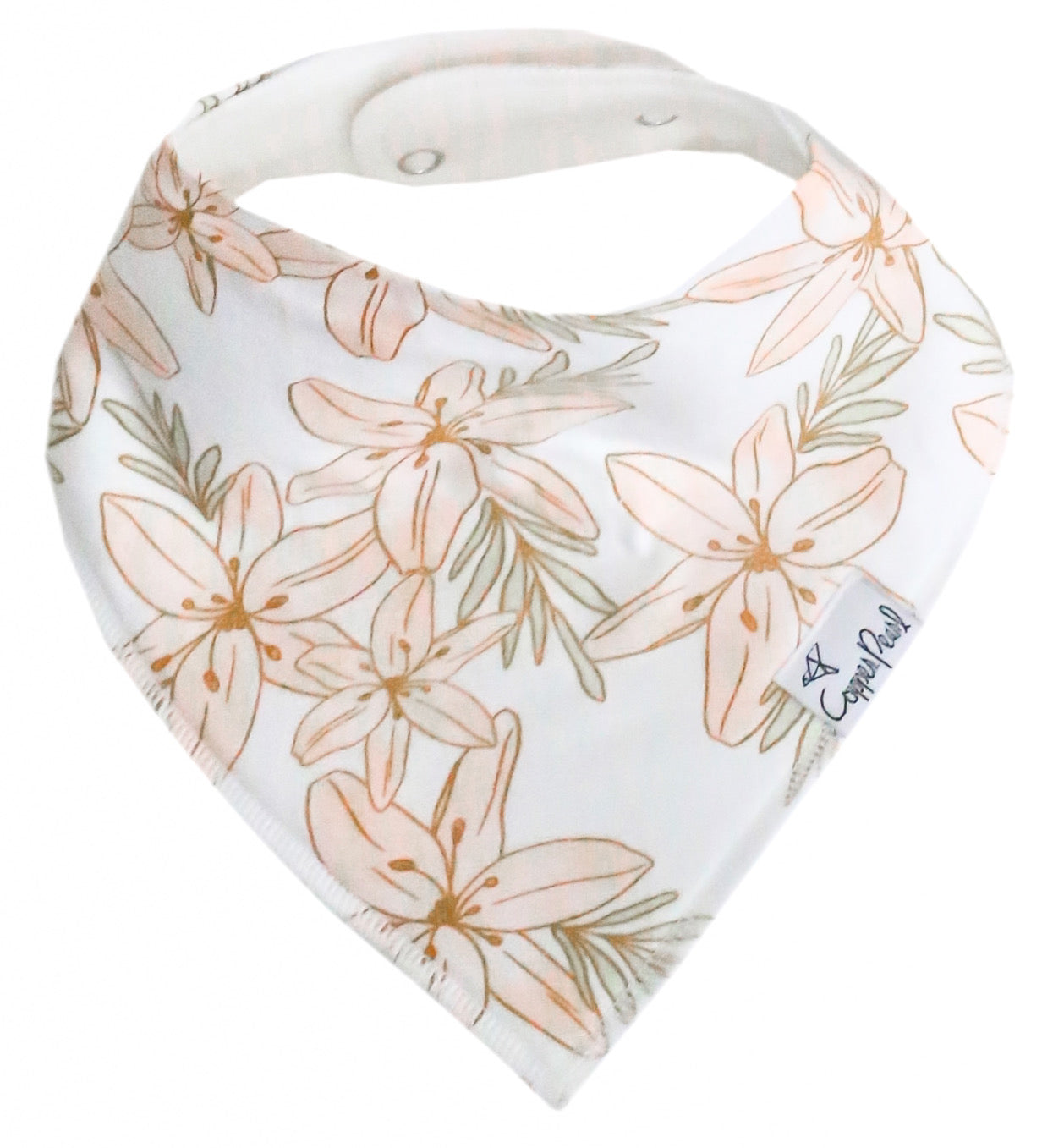 Copper Pearl Single Bandana Bibs - Coral