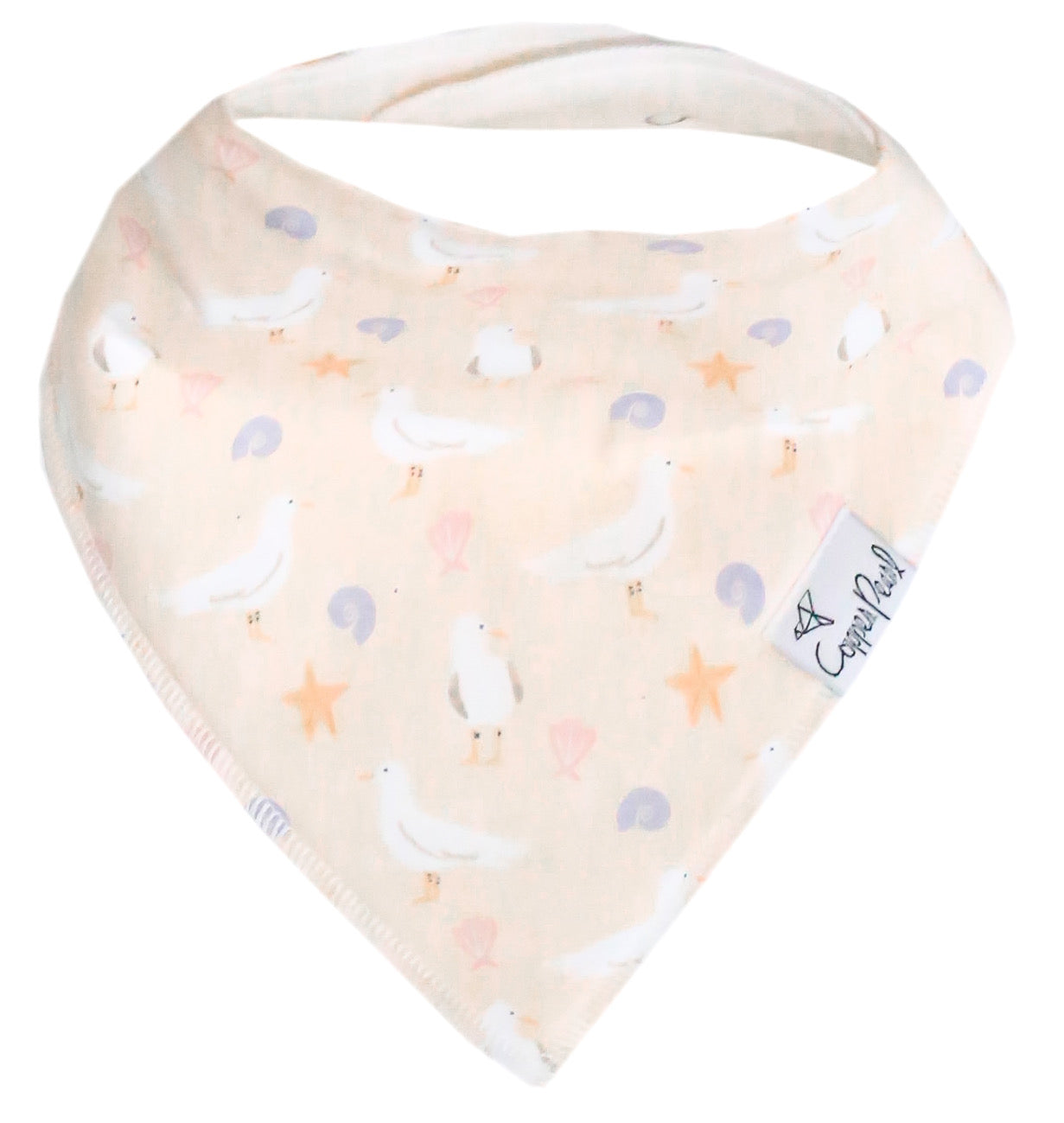 Copper Pearl Single Bandana Bibs - Coral