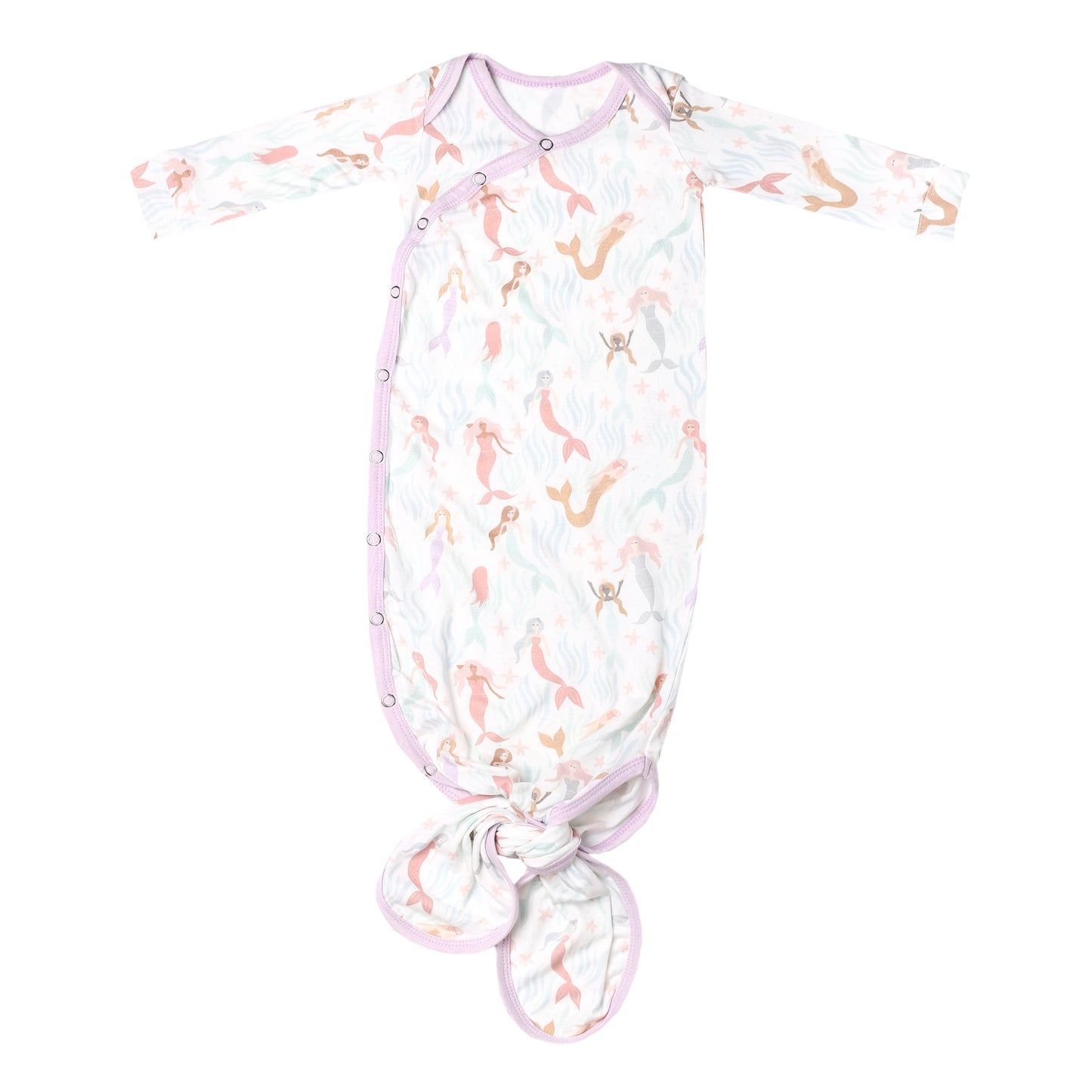 Copper Pearl Knotted Gown - Coral