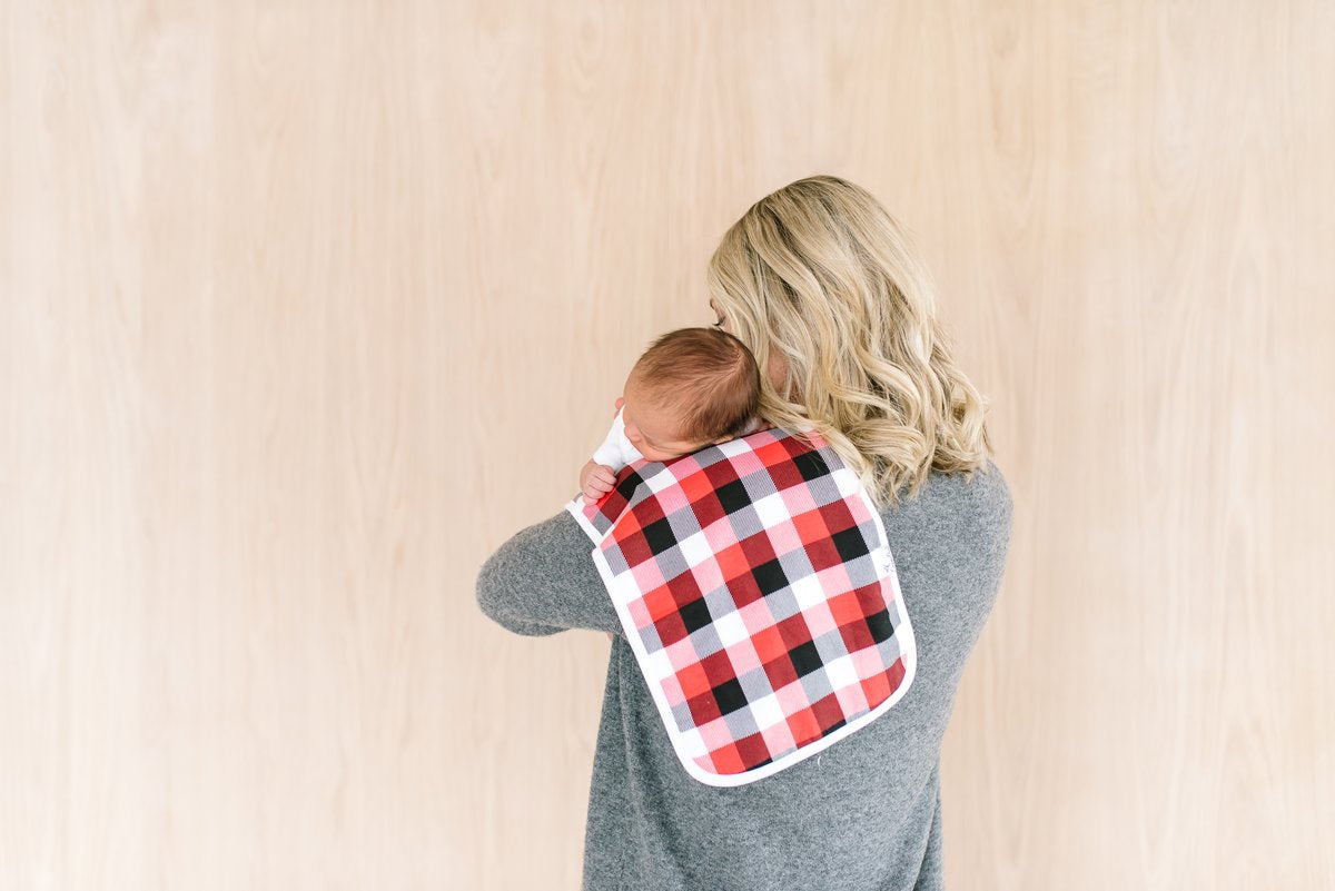 Copper Pearl Single Burp Cloth - Lumberjack