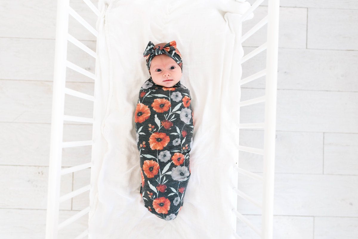 Copper Pearl Bow Headband - Poppy