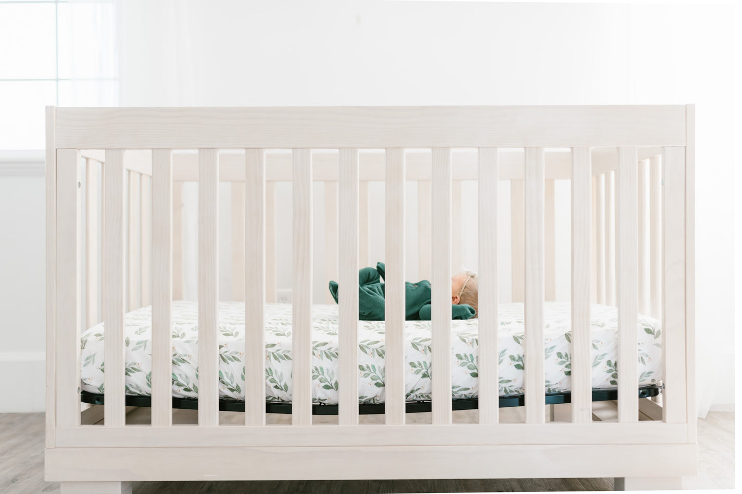 Copper Pearl Crib Sheet - Fern