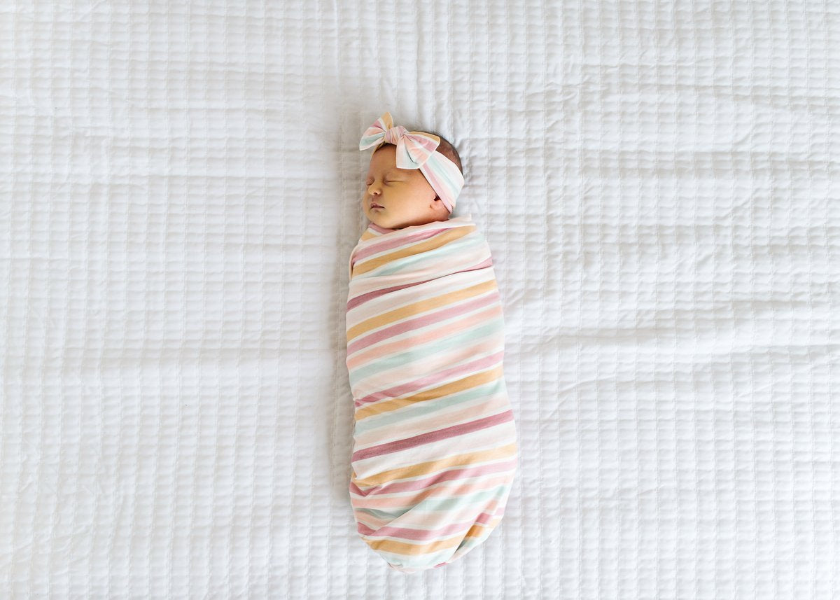 Copper Pearl Bow Headband - Belle