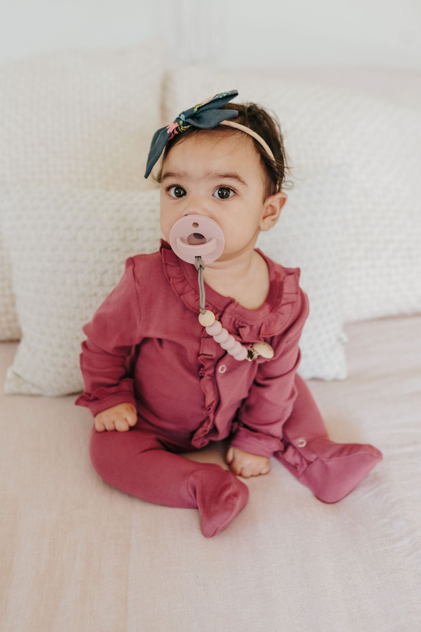 Dapper + Queen The Smokk Pacifier - Mauve
