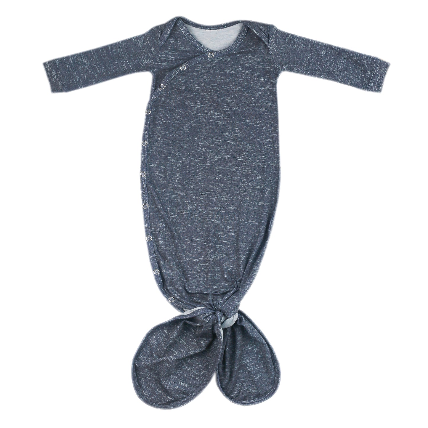 Copper Pearl Knotted Gown - Denim