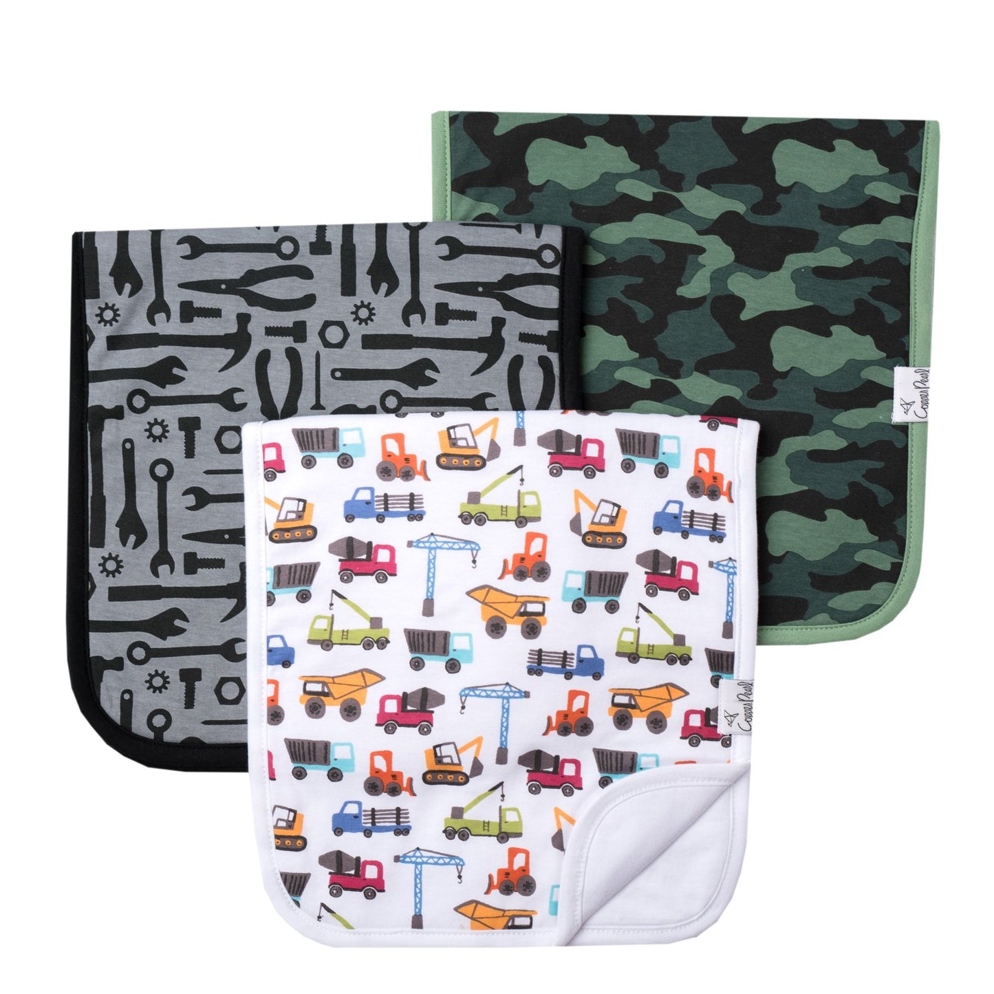 Copper Pearl Single Burp Cloth - Diesel