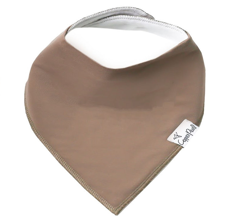 Copper Pearl Single Bandana Bibs - Dune
