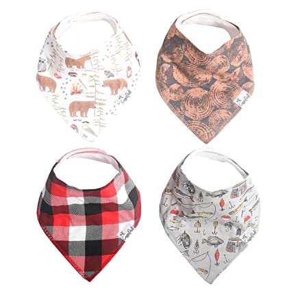 Copper Pearl Single Bandana Bibs - Lumberjack