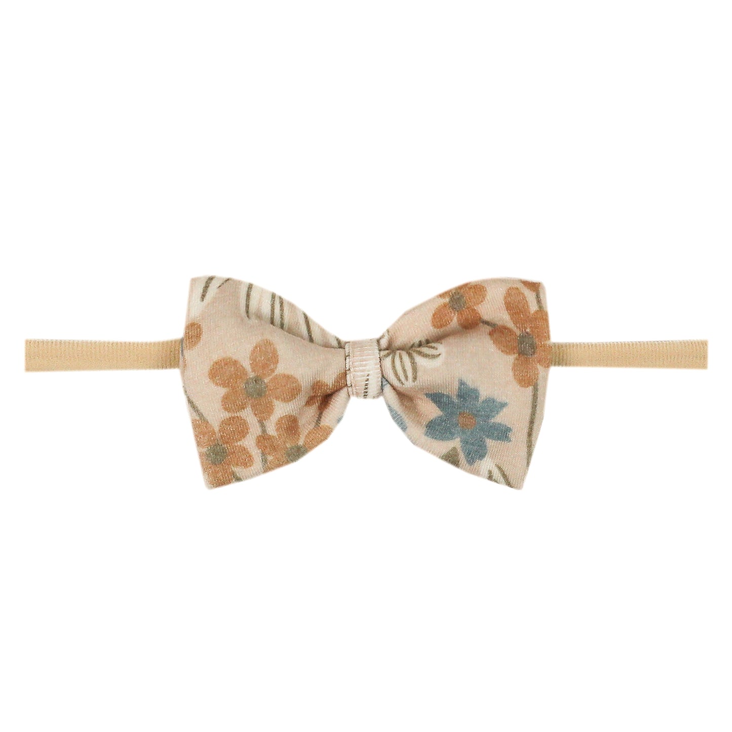 Copper Pearl Nylon Bowtie Headband - Eden