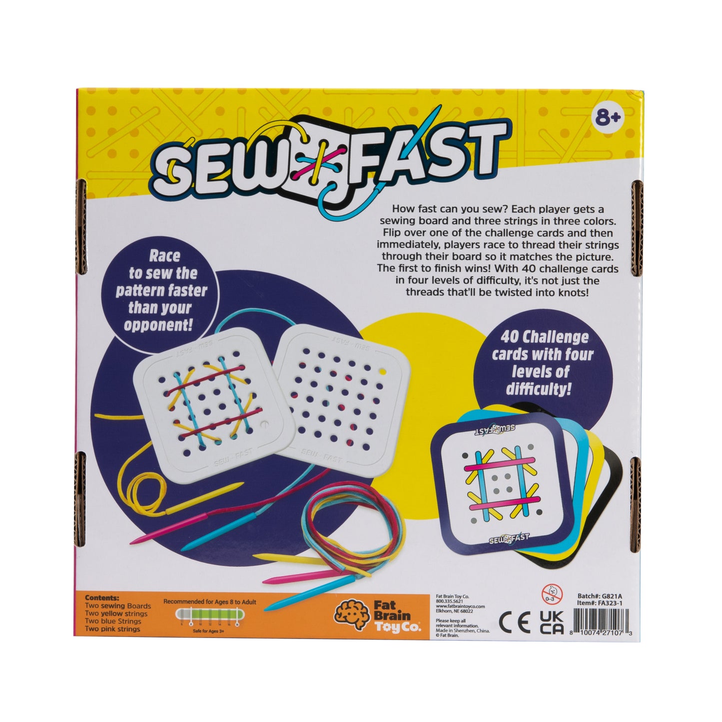 Sew Fast Game - Fat Brain Toys