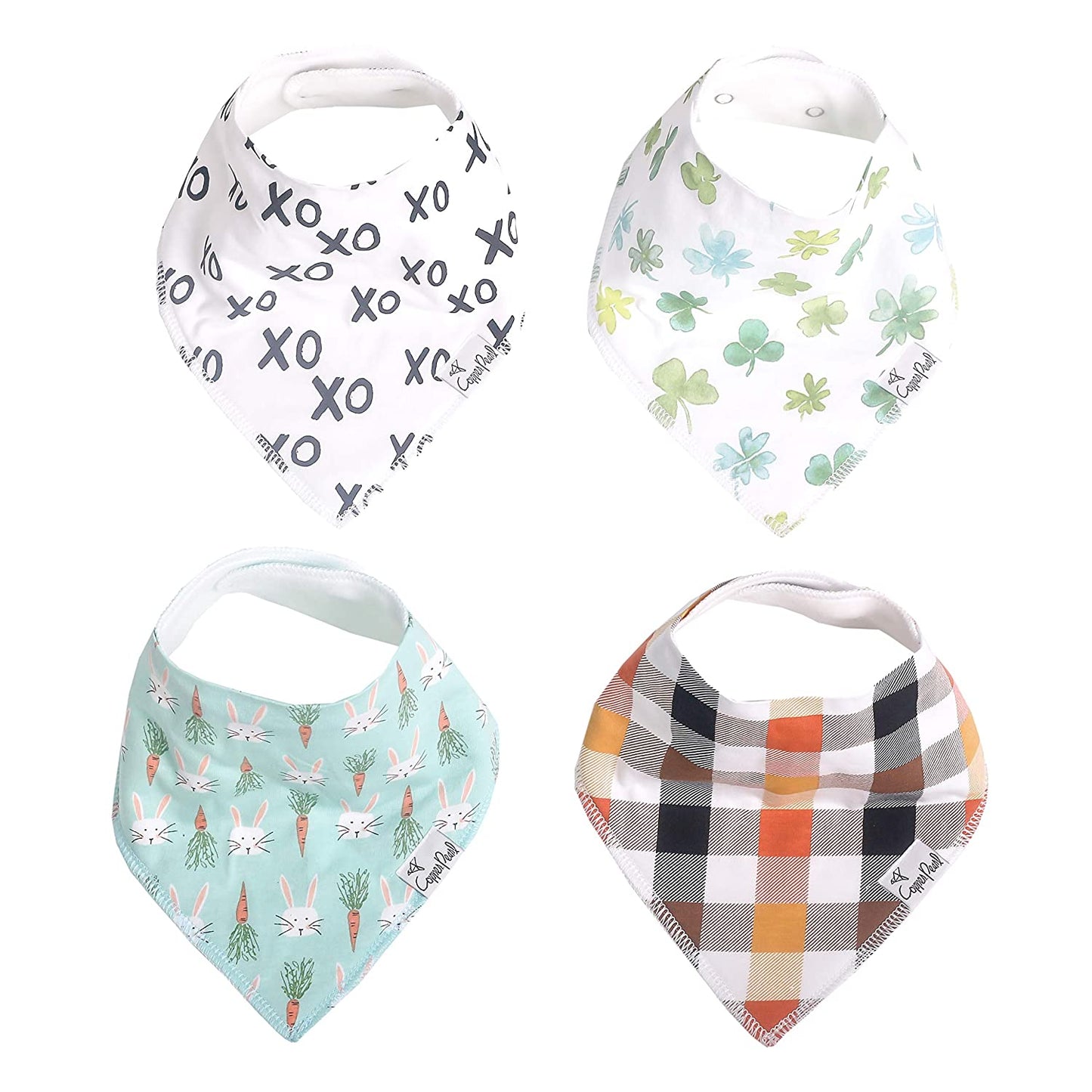 Copper Pearl Single Bandana Bibs - Holiday