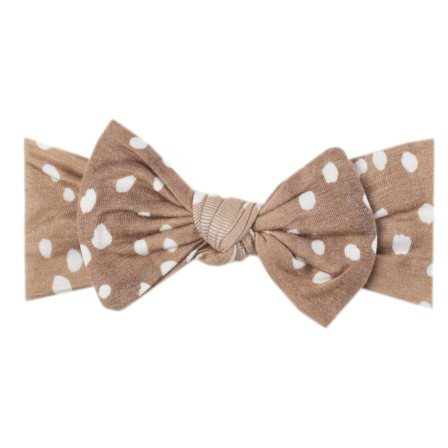 Copper Pearl Bow Headband - Fawn