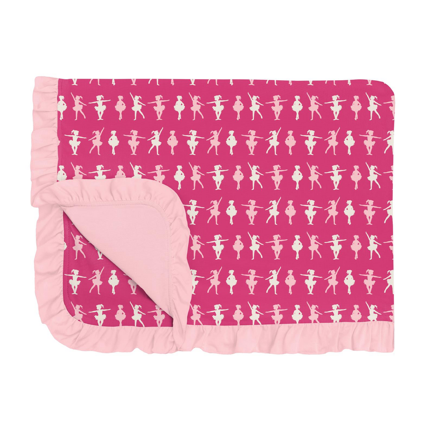 Calypso Ballerina Print Ruffle Toddler Blanket