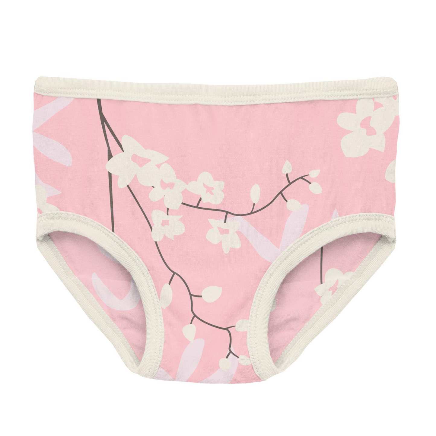 Lotus Orchid Print Girl's Underwear