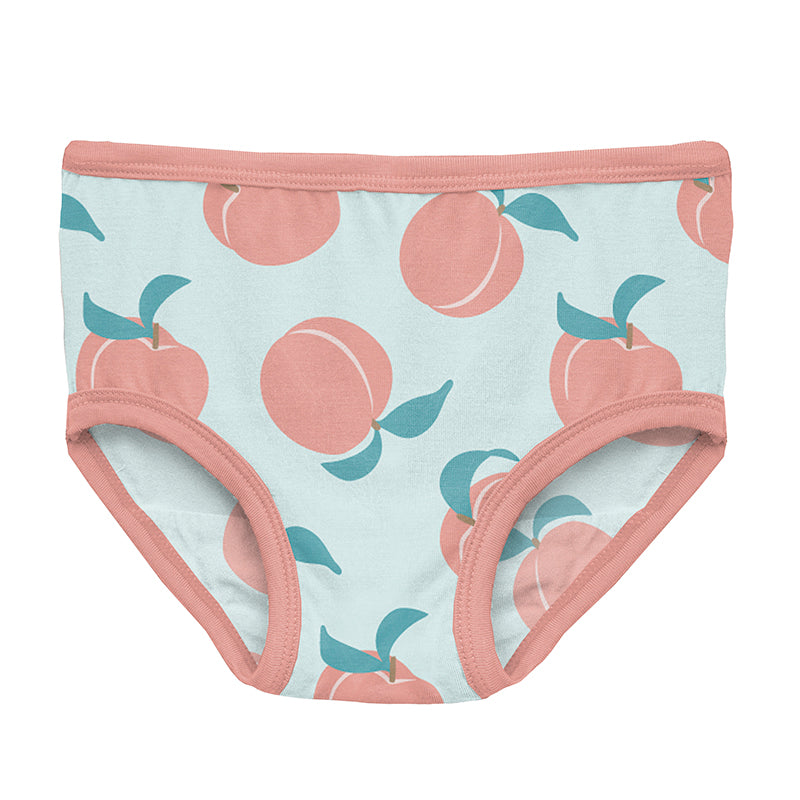 Print Girl's Underwear in Fresh Air Peaches