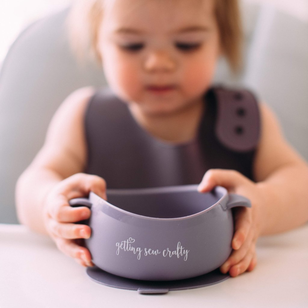 Silicone Suction Bowl - Plum