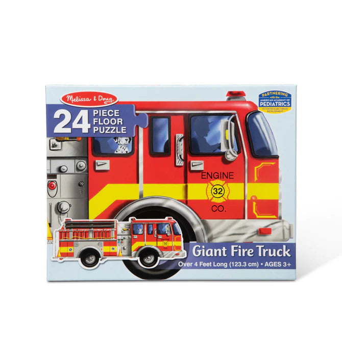 Giant Fire Truck Floor Puzzle 24pcs