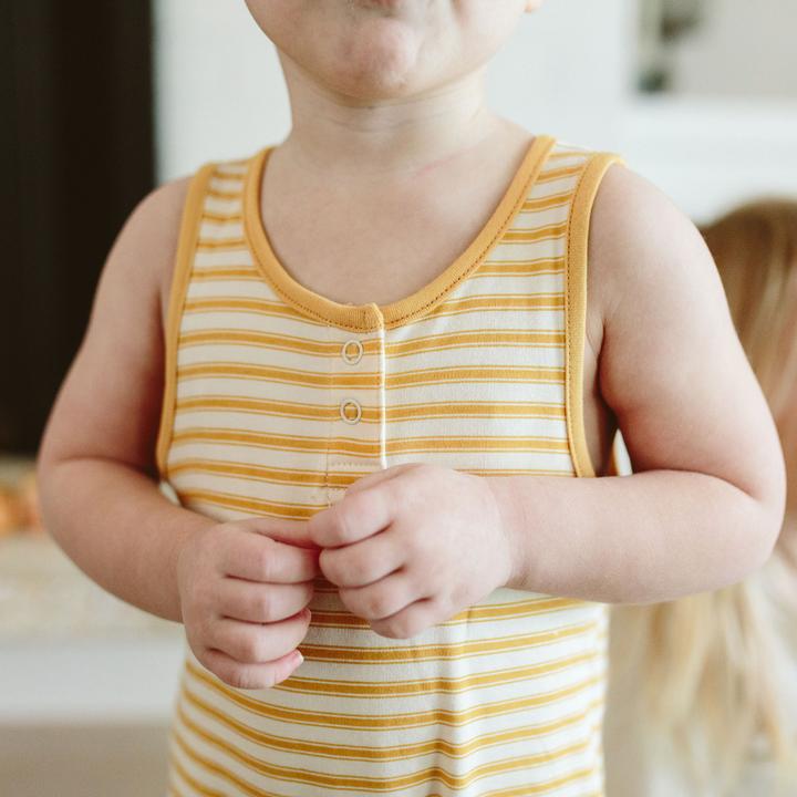 Goumikids Organic Romper - Sun Stripe